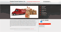 Desktop Screenshot of customcourier.net