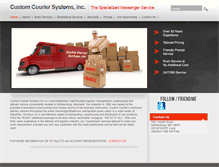 Tablet Screenshot of customcourier.net